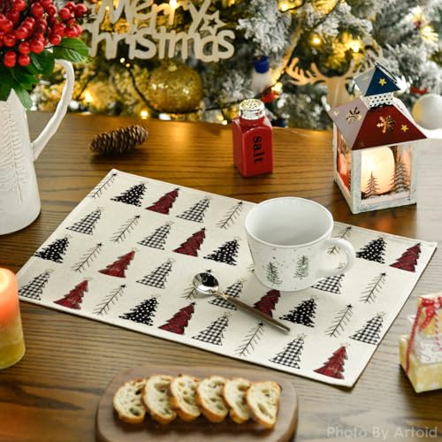 Green Christmas Placemats Set of 4 X59234