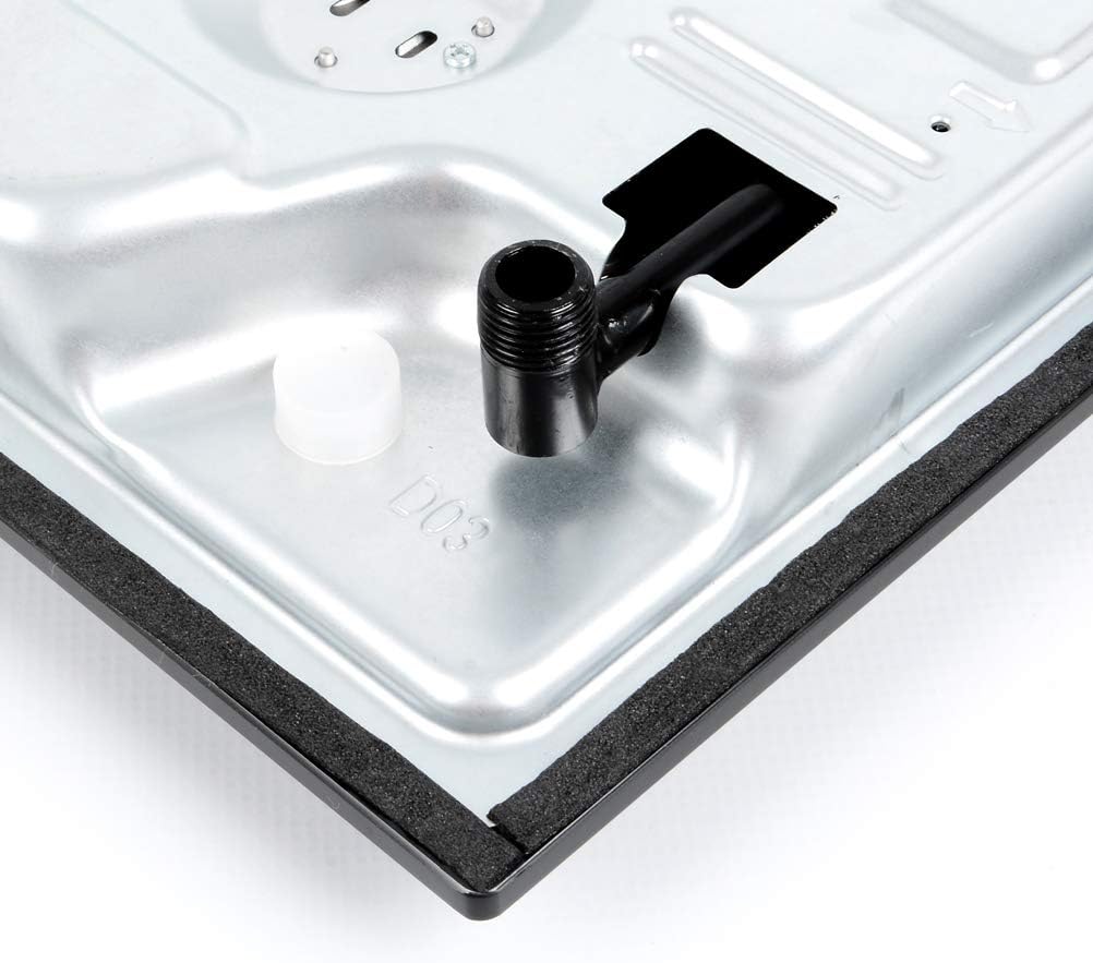 2 Burner 12 Inch Built-in LPG/Propane Gas Stove Top Glass Surface Cast Iron Cooktop X35256