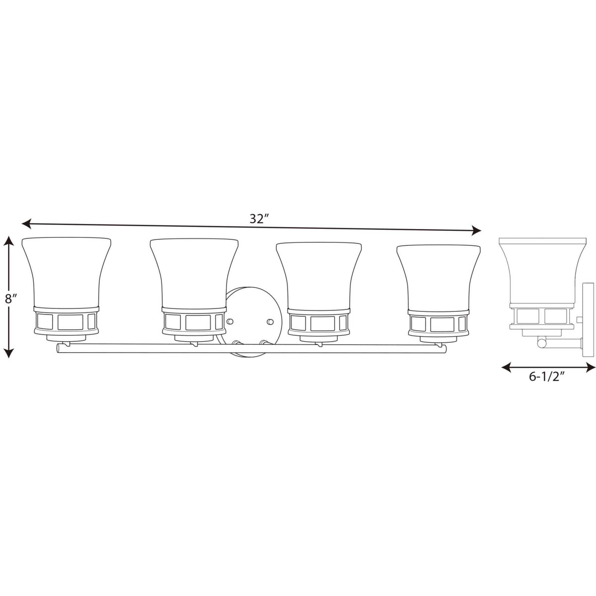 Polished Chrome Bath Vanity Light E65769
