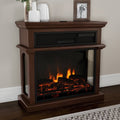 Freestanding Electric Fireplace with Mantel H7864