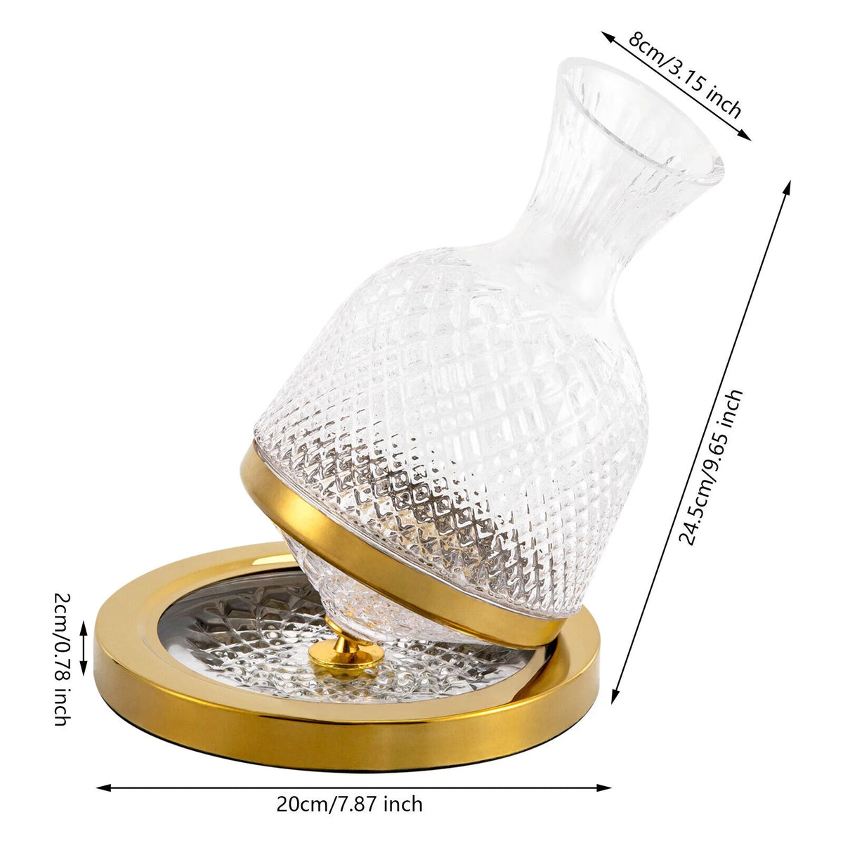 Red Wine Decanter Set 1500ml Clear L486